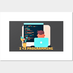 I love programming - V3 Posters and Art